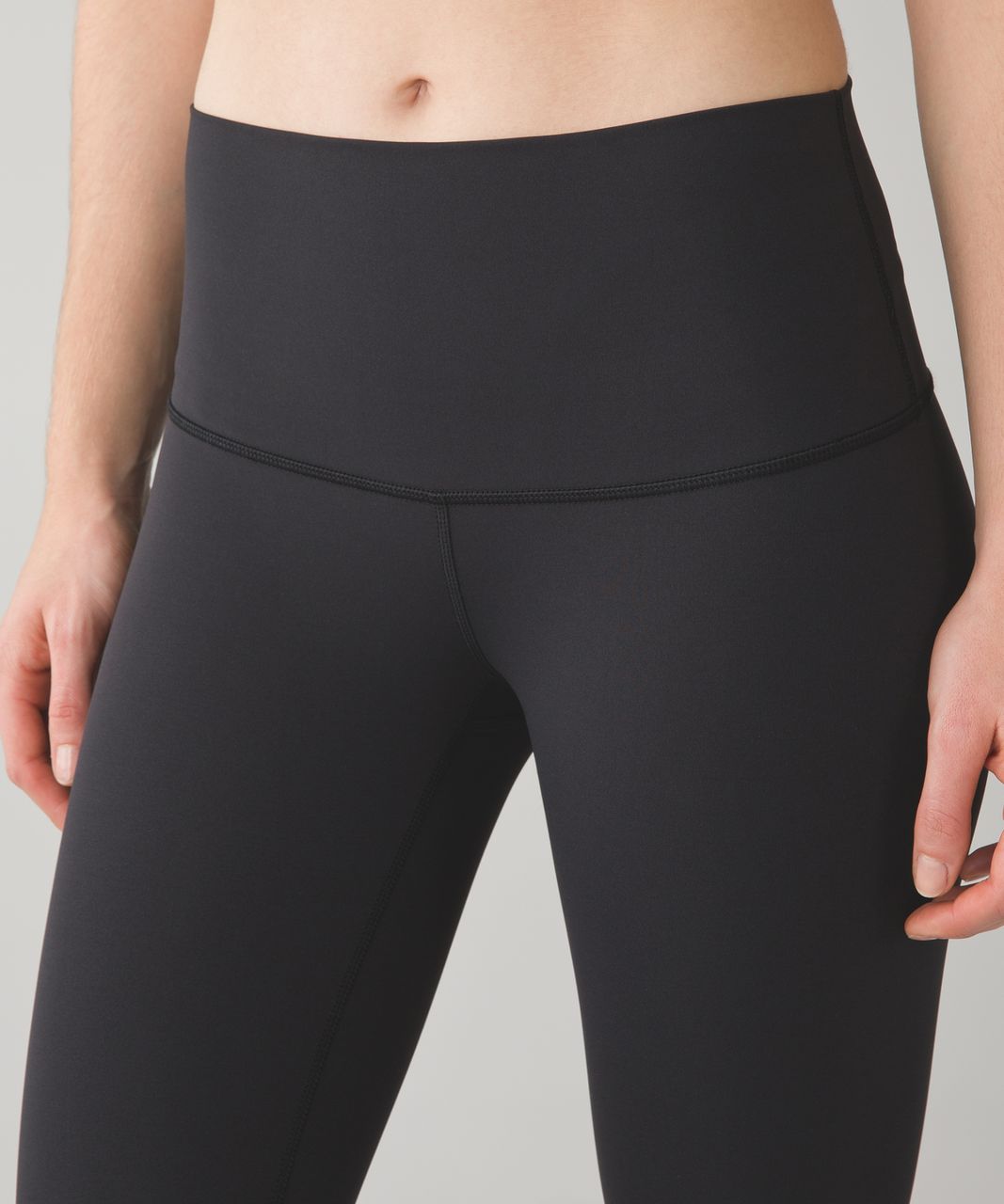 Lululemon Wunder Under Crop Yoga Pants Shady Palms Black