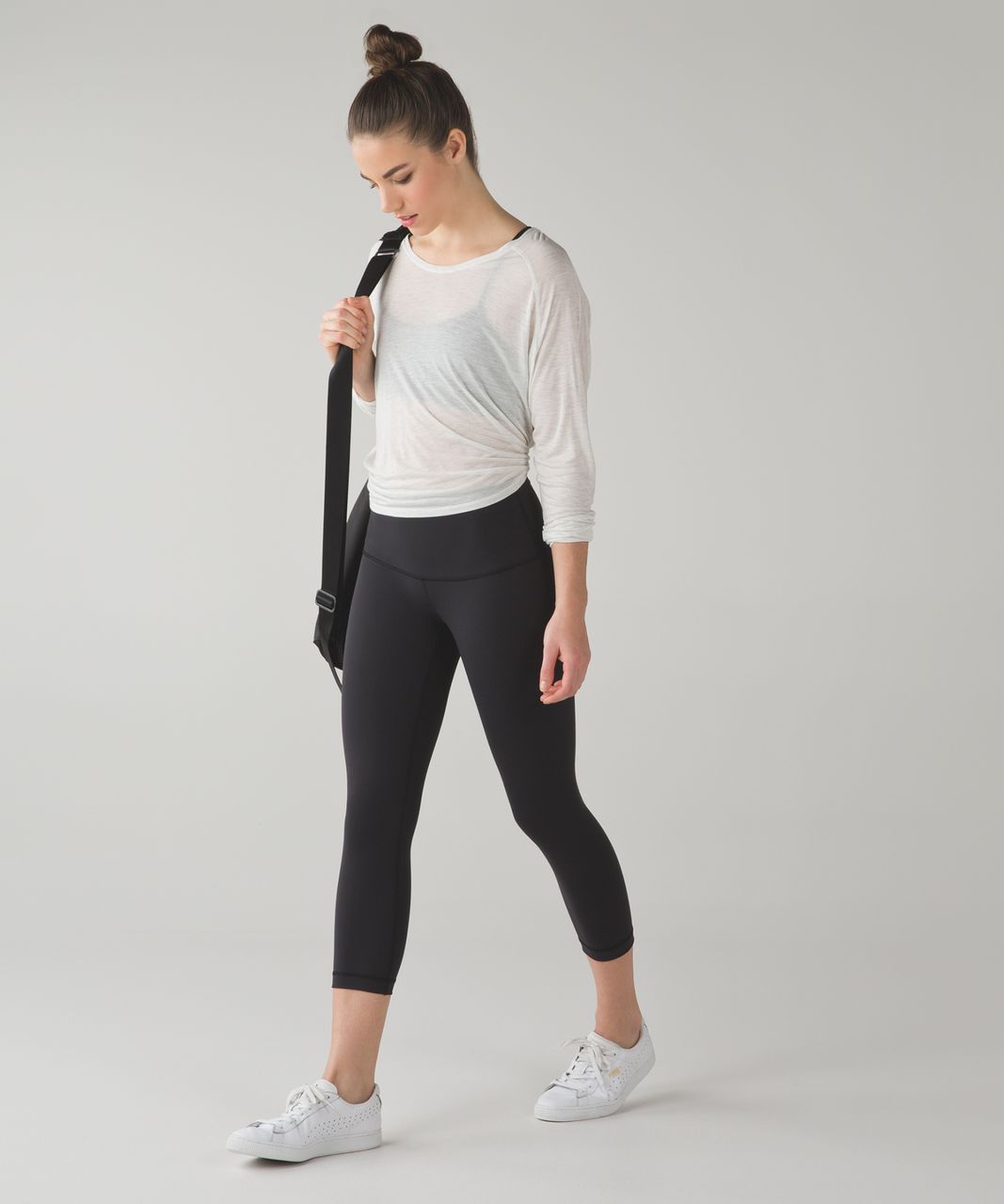 Lululemon Wunder Under Crop (Hi-Rise) - Black