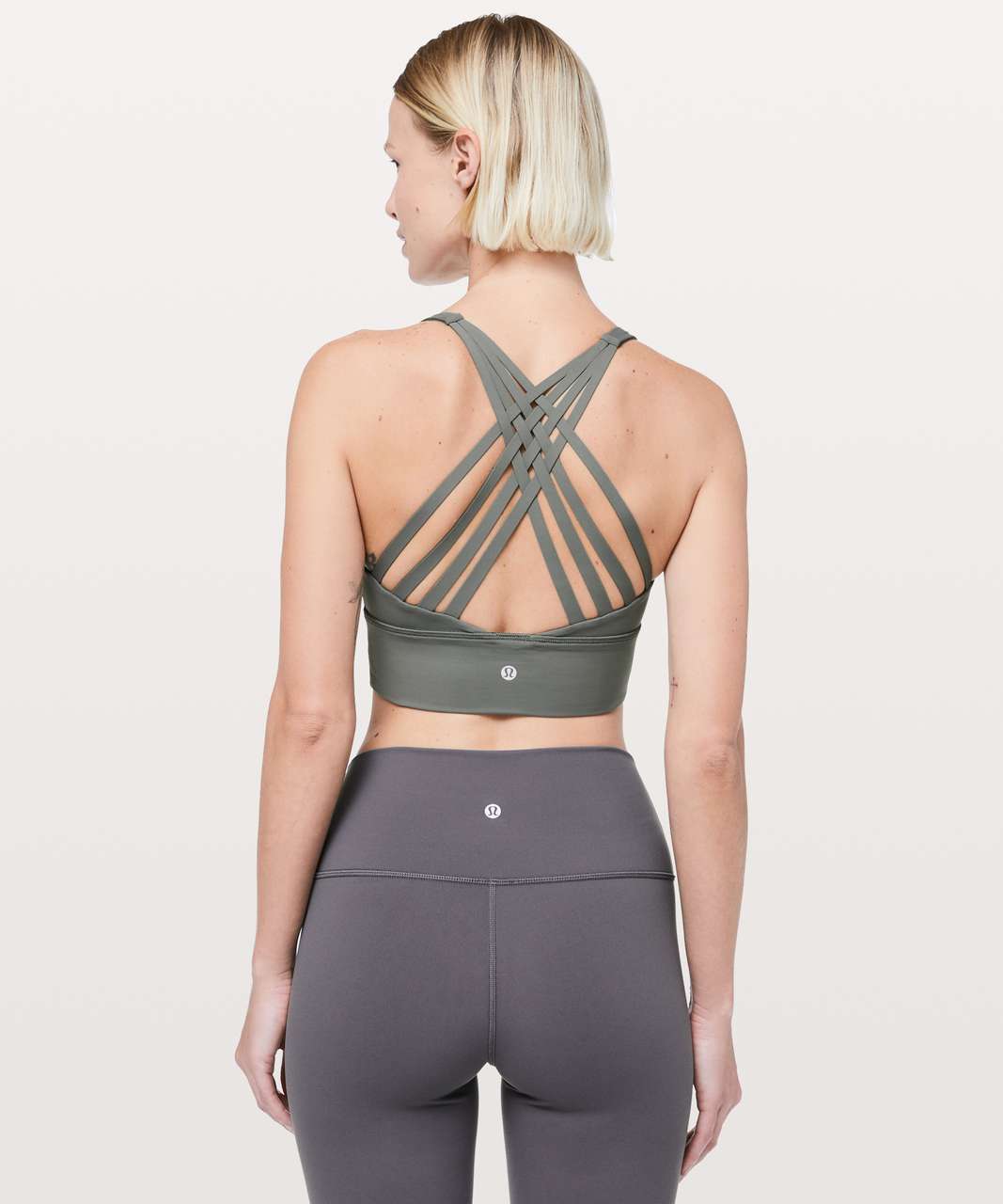 Hoxton Haus cutout sports bra in sage