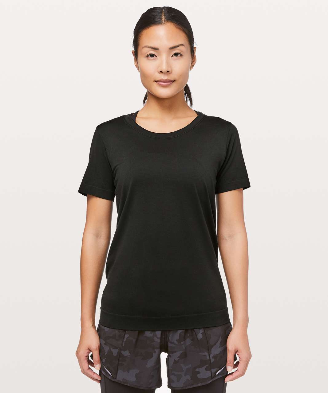 Lululemon Swiftly Tech Short Sleeve 2.0 *Love - Black / Rainbow - lulu  fanatics