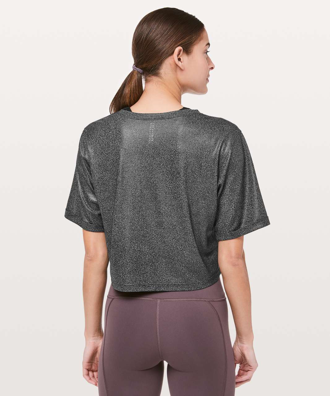 Lululemon To The Beat Tee *lululemon X SoulCycle - Luminosity Foil Print Heathered Black Black