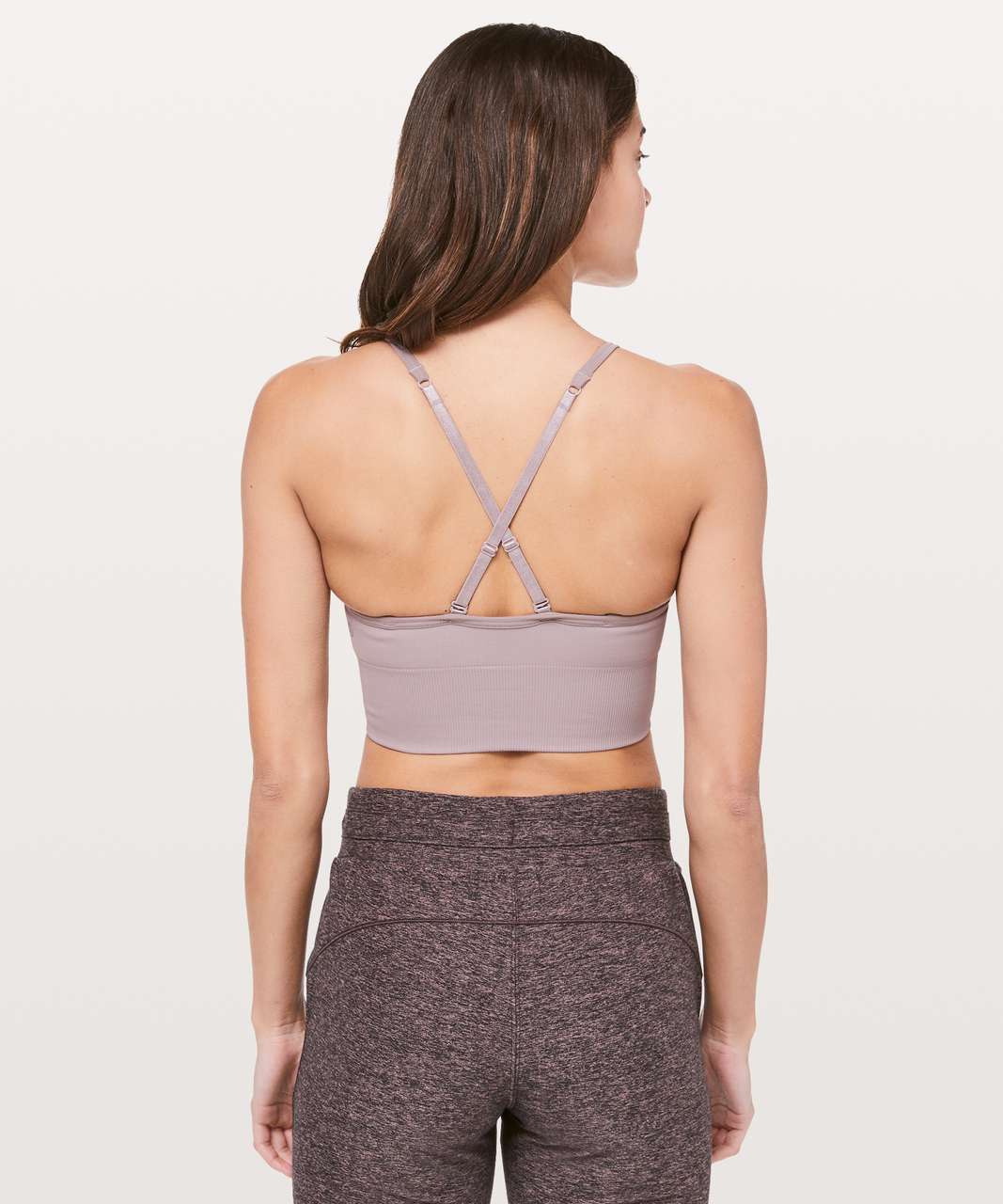 Lululemon Ebb To Street Bra Long Line - Black - lulu fanatics