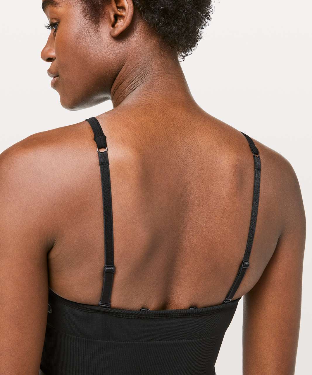 Lululemon Ebb To Street Bra Long Line - Black - lulu fanatics