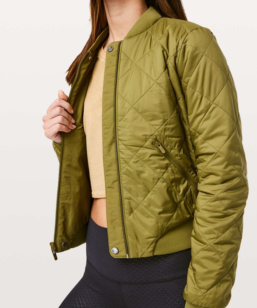 Lululemon Warm Two Ways Bomber - Mossy