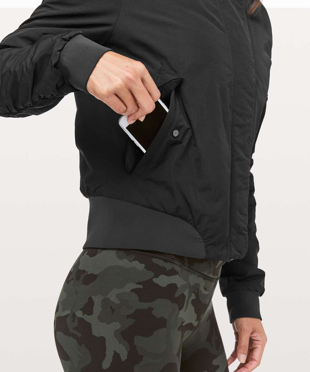 Lululemon Warm Two Ways Bomber - Black