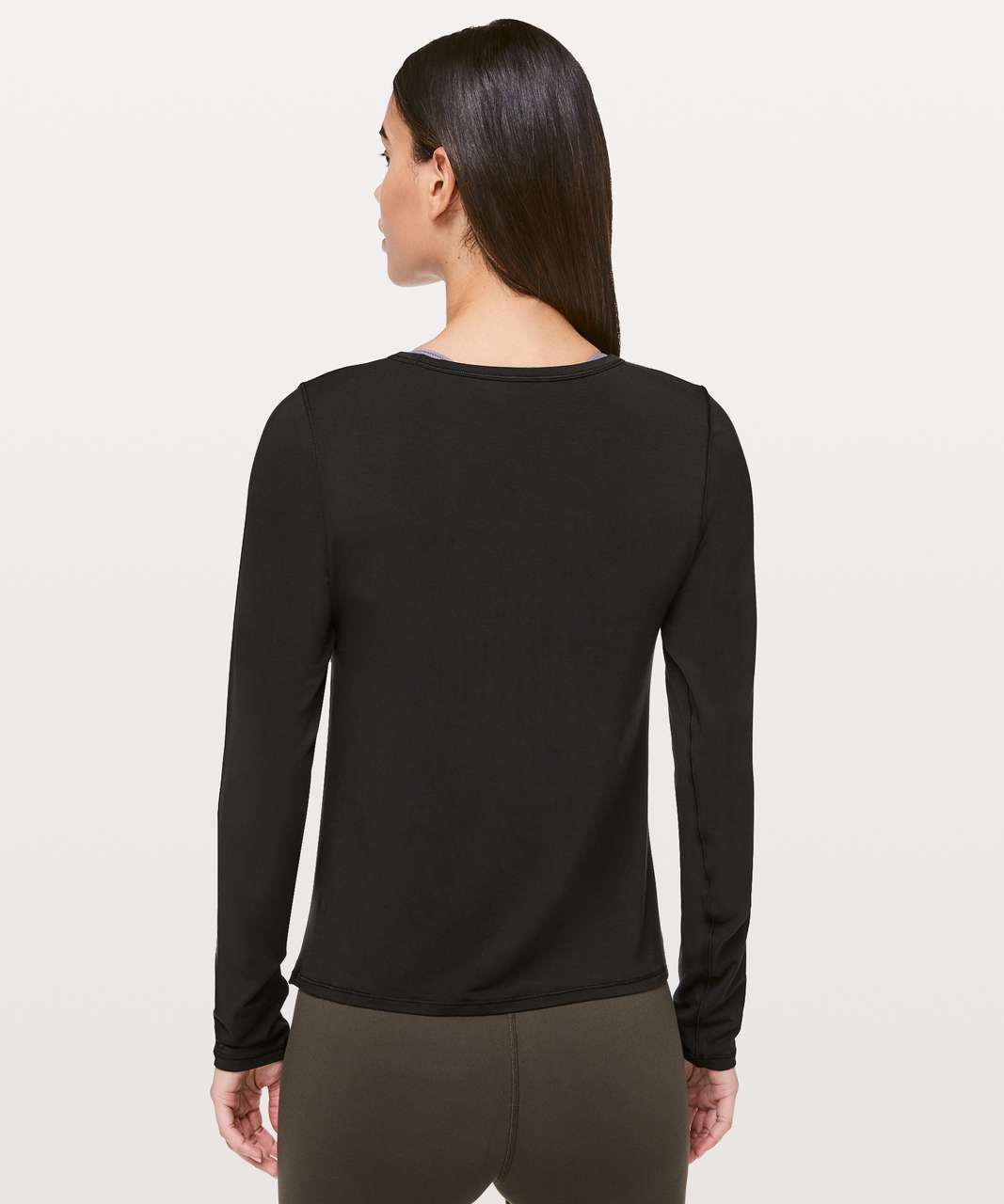 Lululemon Serene Saturday Long Sleeve - Black - lulu fanatics