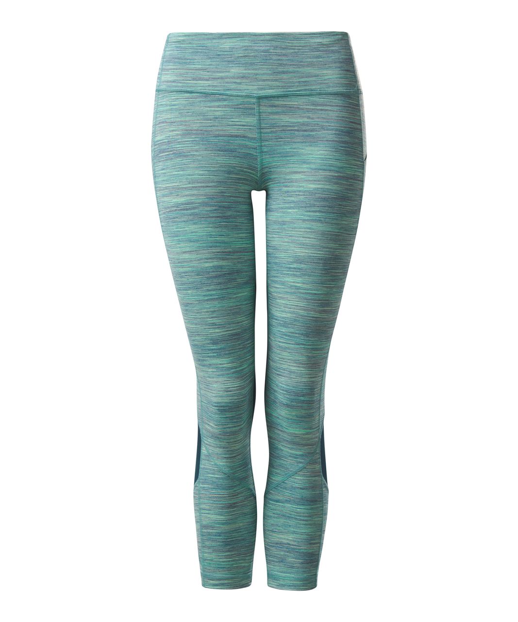 Lululemon Pace Rival Crop - Space Dye Camo Alberta Lake Fresh Teal / Alberta Lake