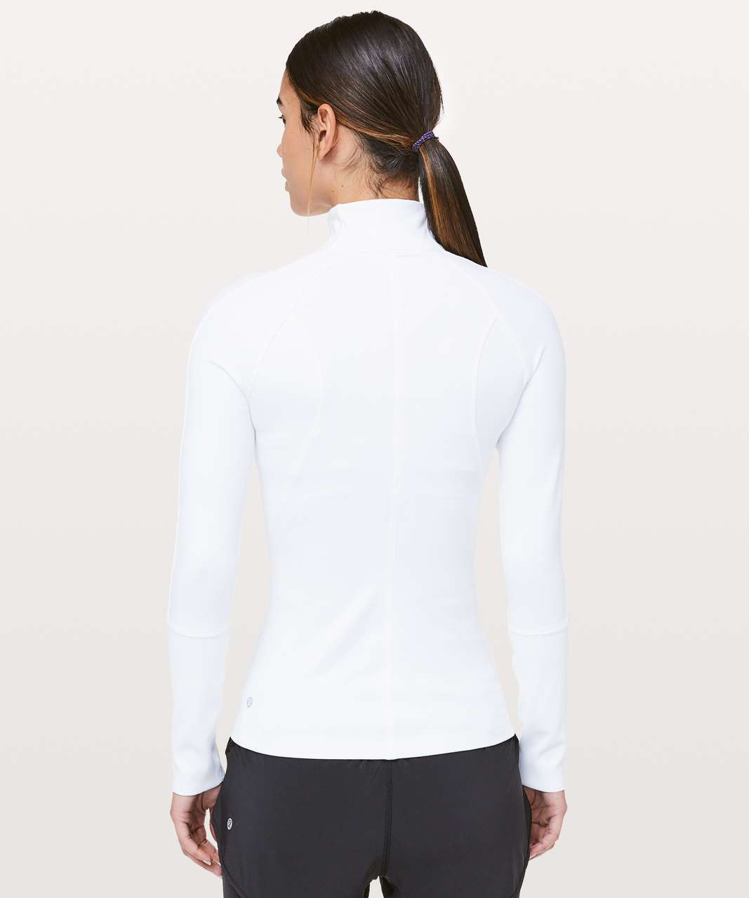 Lululemon Brisk Running 1/2 Zip - White