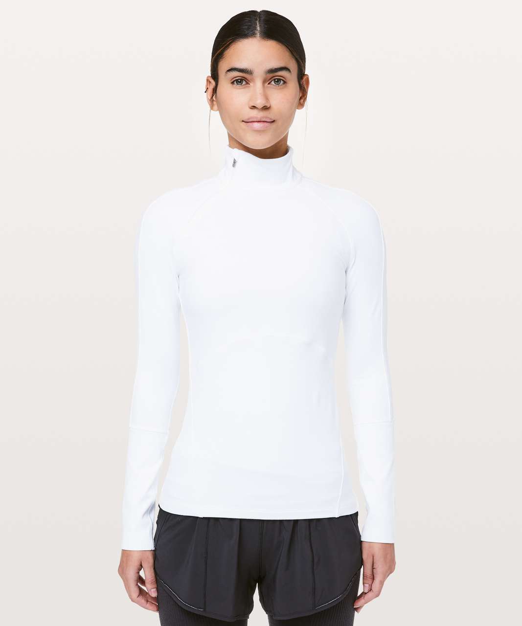 Lululemon Brisk Running 1/2 Zip - White