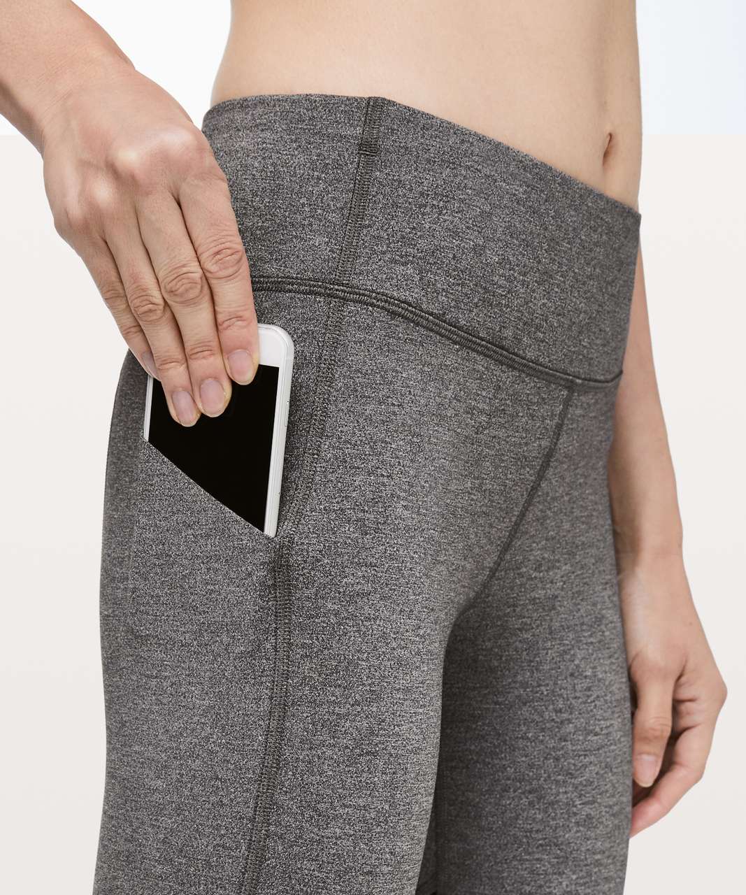 6] Lululemon Pace Rival Crop 22” (high rise version) Graphite Grey, Women's  Fashion, Activewear on Carousell