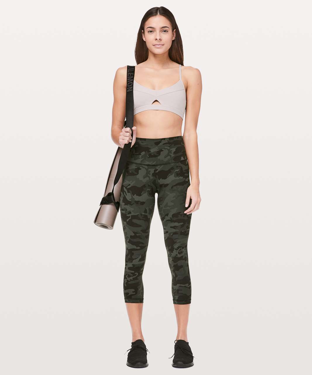 Lululemon Align Crop *21 - Incognito Camo Multi Gator Green