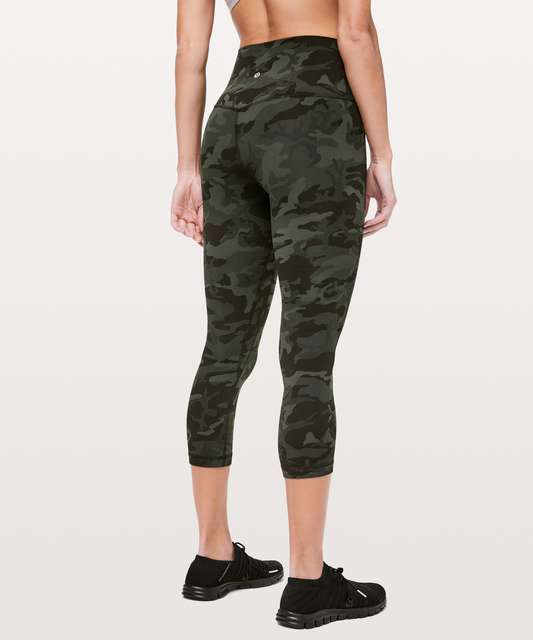 Lululemon Align Cropped 21” Leggings Formation Camo Deep Coal Multi Nulu  Size 4 Black - $15 - From Daniela