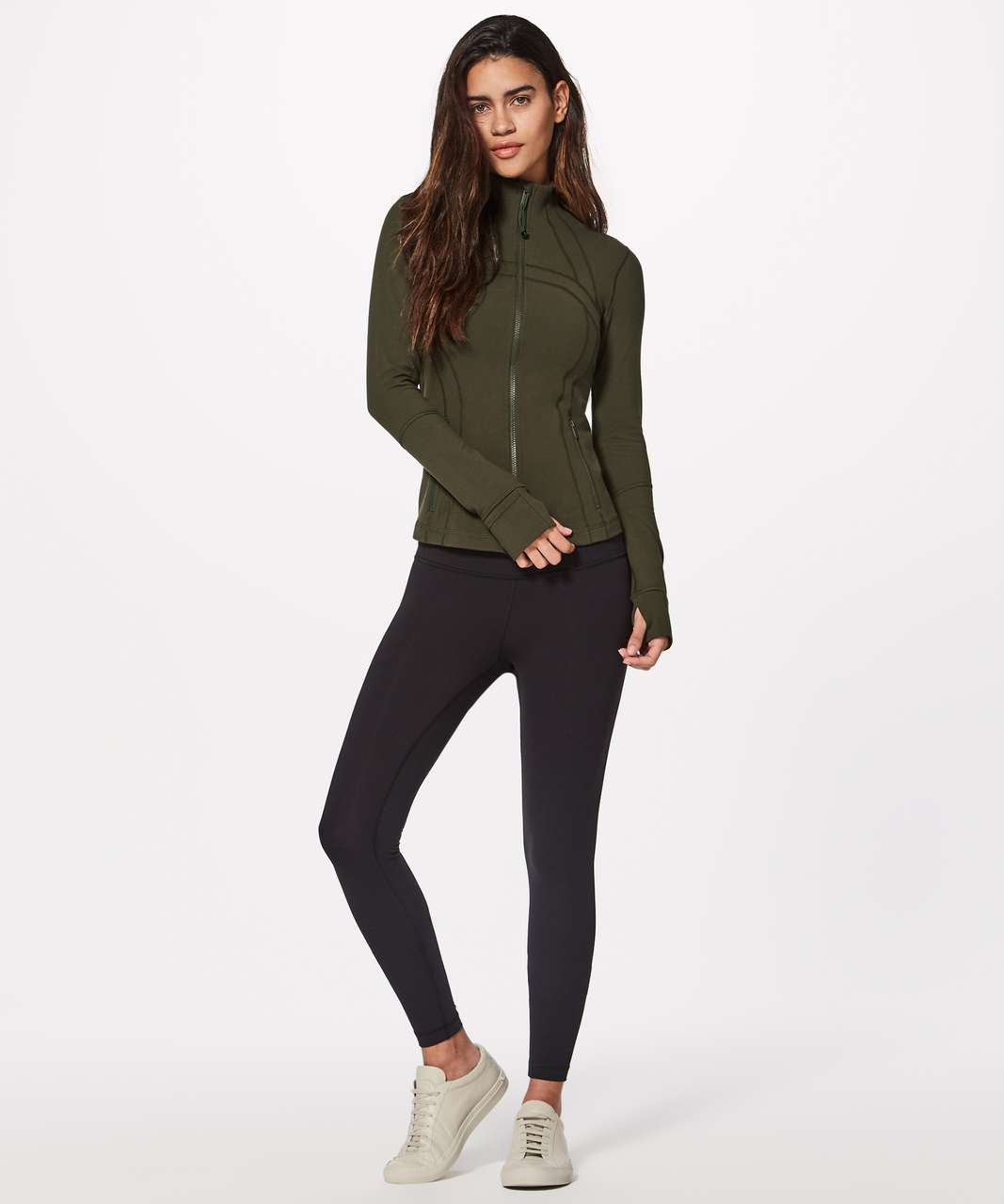 NWT Lululemon Cropped Define Jacket Nulu Dark Olive- Fiji