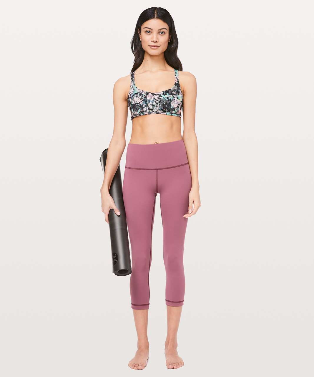 Lululemon Wunder Under Crop (High-Rise) *Full-On Luxtreme 21" - Misty Merlot