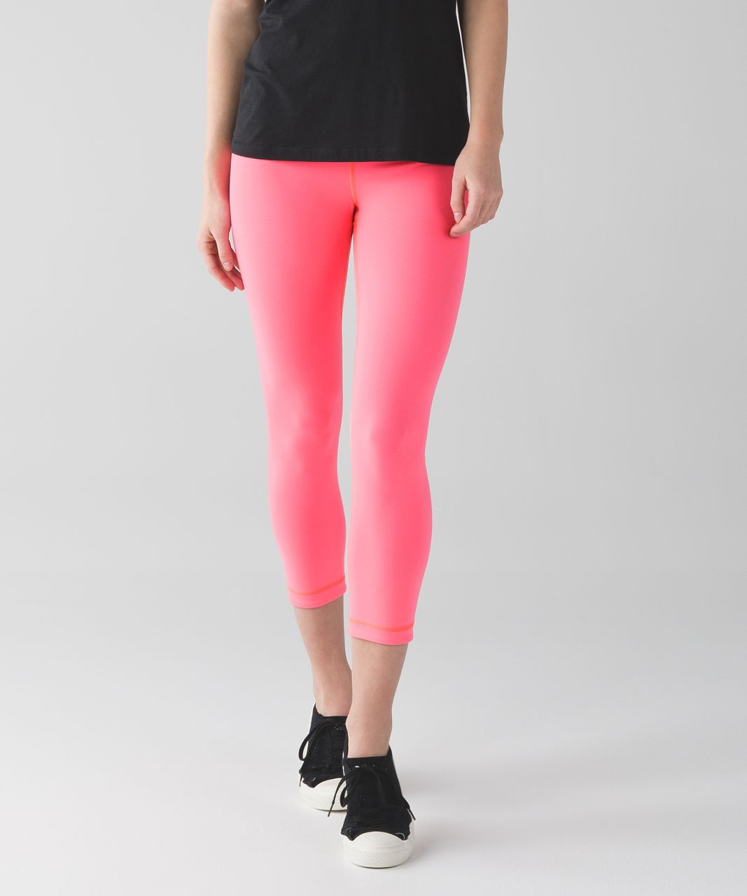 Lululemon Wunder Under Crop III - Flash Light / Rosewood