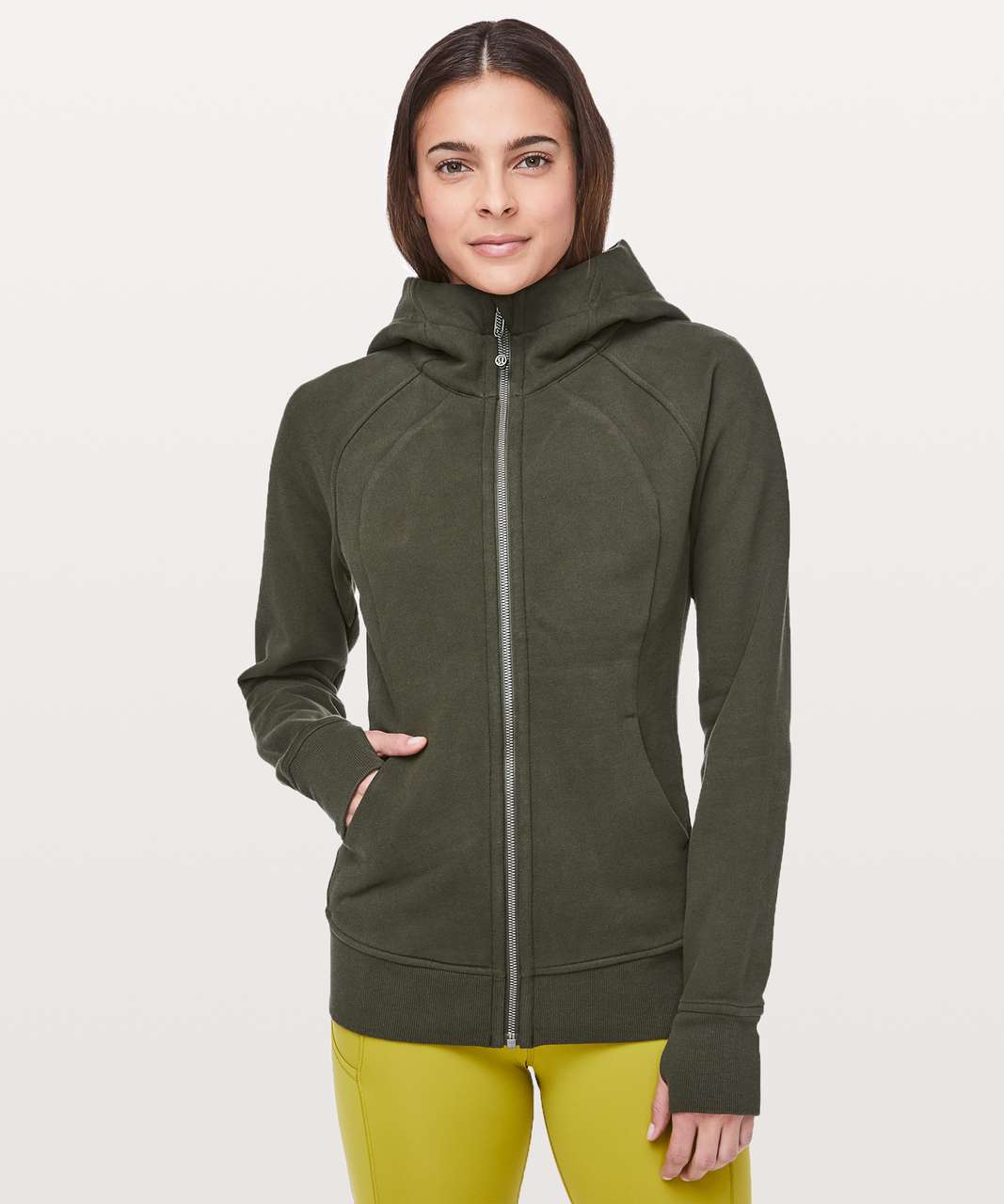 Lululemon Scuba Hoodie *Light Cotton Fleece - Dark Olive - lulu fanatics