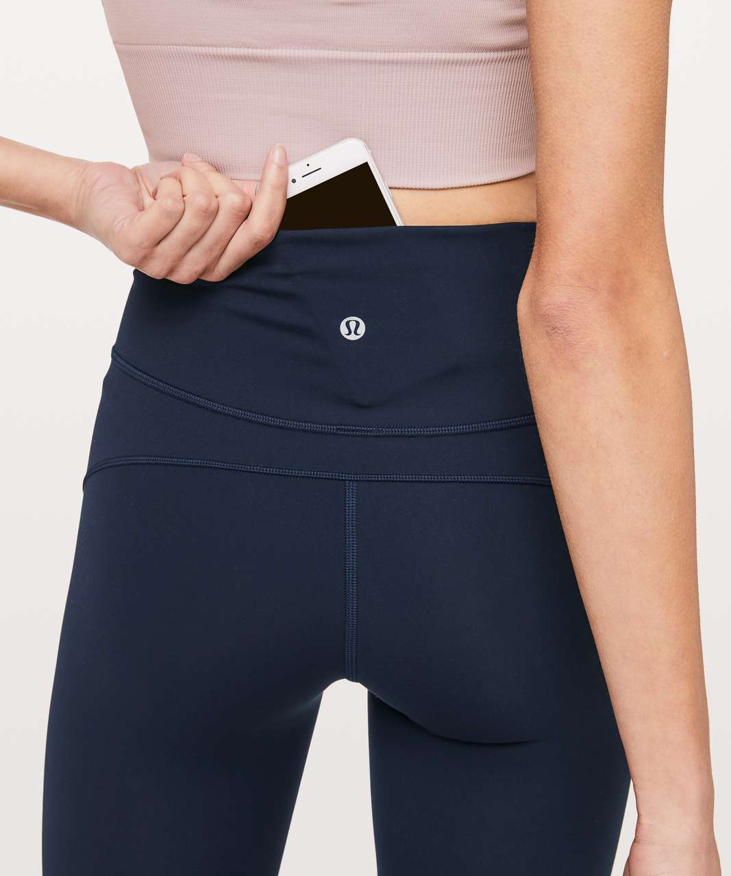 Lululemon In Movement Crop Everlux 19” Leggings in True Navy Womens size 4  Yoga