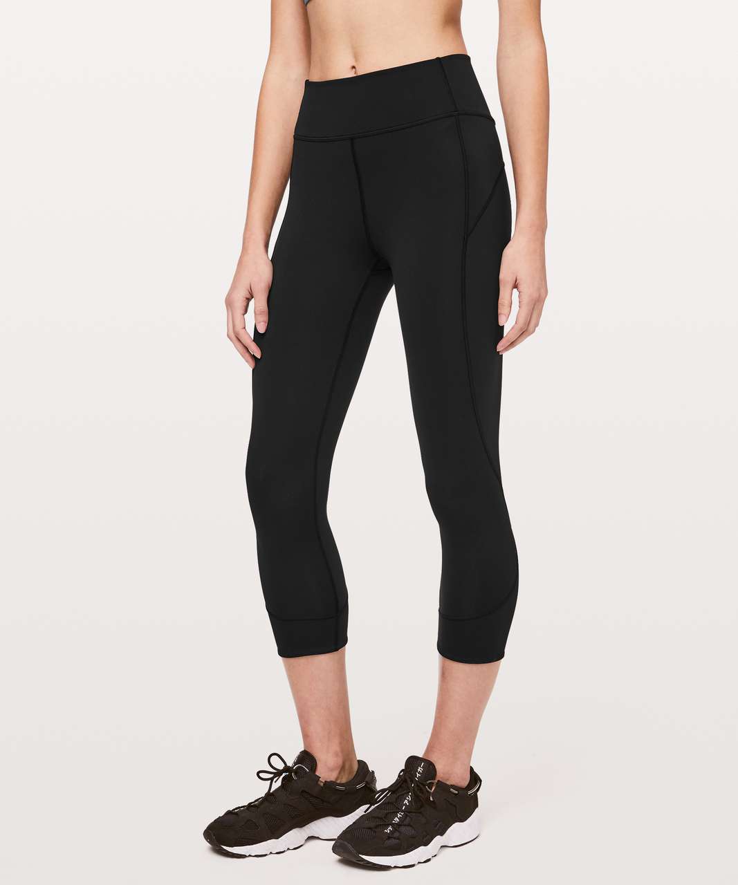 LULULEMON In Movement Crop *Everlux 19” Leggings Women's Black Gym