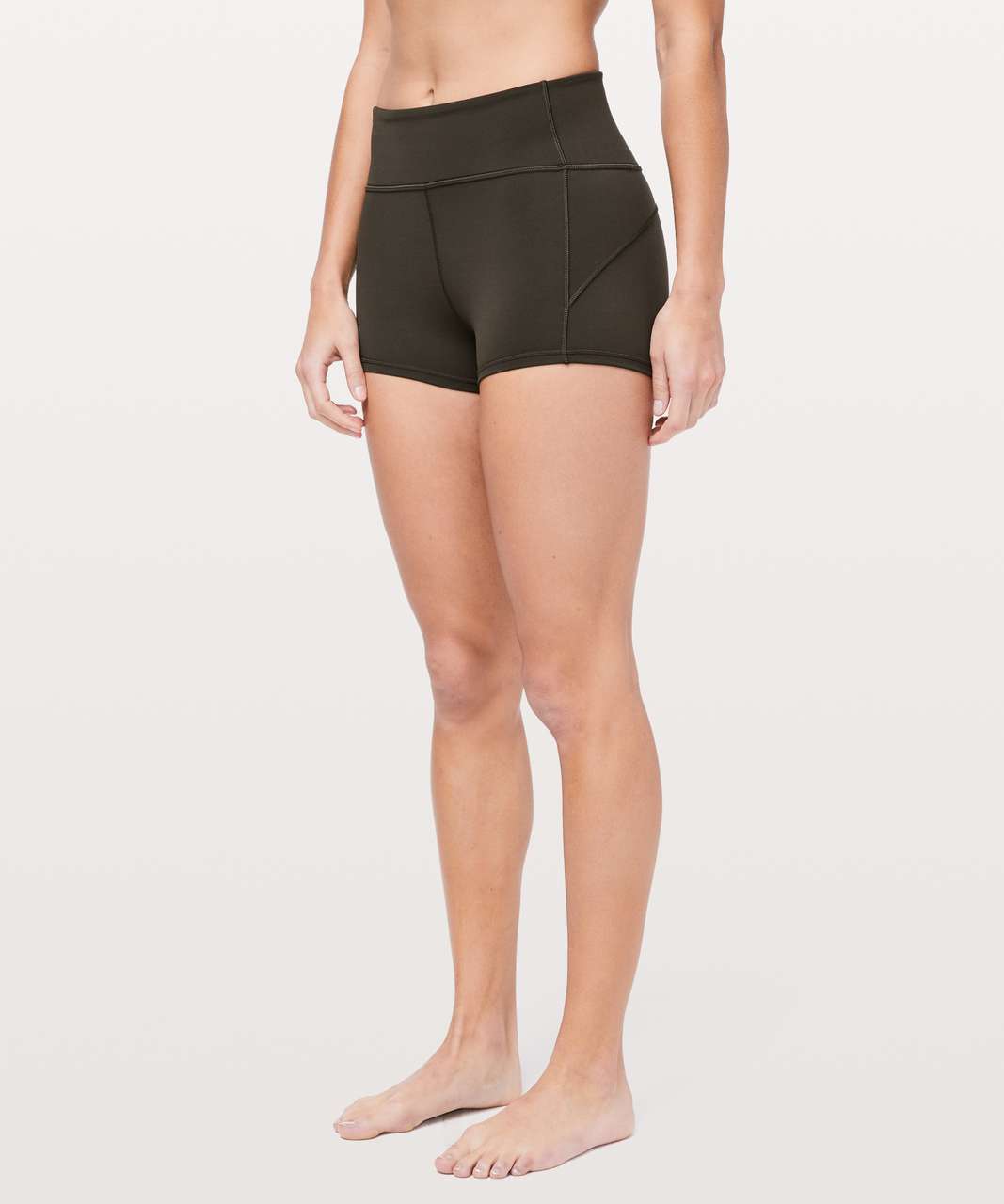 Lululemon In Movement Short *Everlux 2.5" - Dark Olive