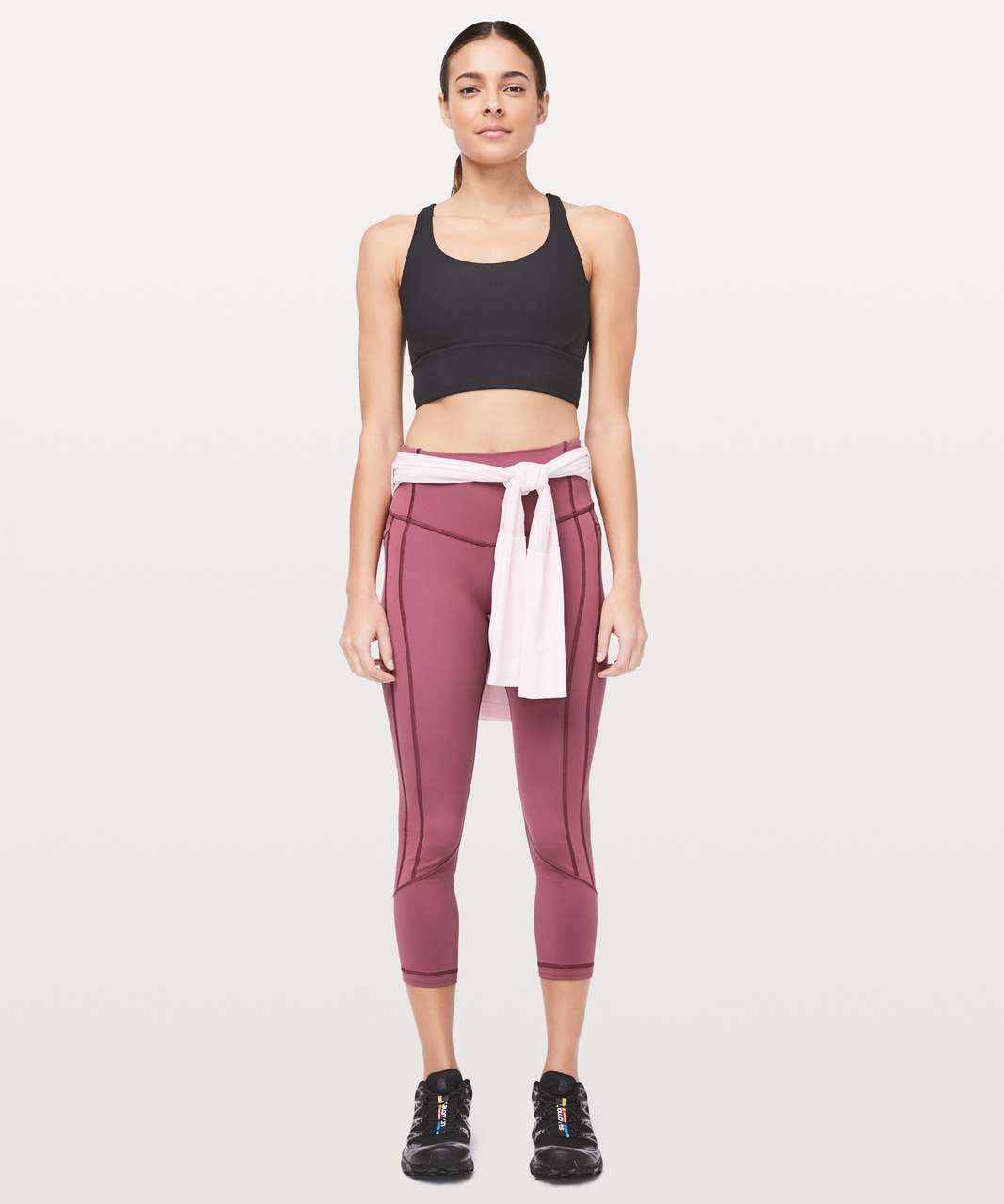 lululemon all the right places crop 23” red merlot, Women's