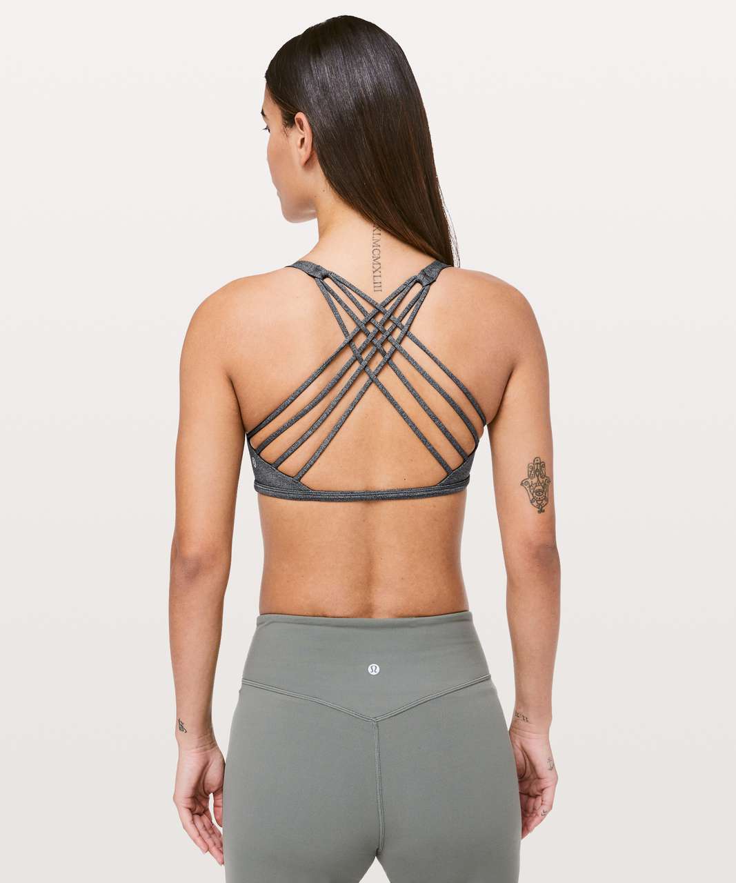 Lululemon Free To Be Wild Strappy Sports Bra Black at  Women's  Clothing store