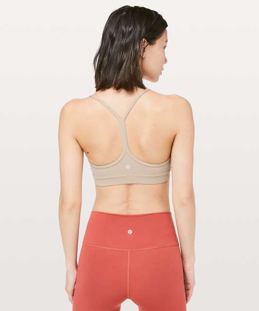 New Lululemon Flow Y Nulu Longline Bra Sz 6 Flush Pink Light