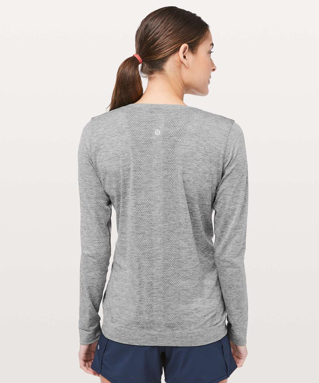 Lululemon Swiftly Relaxed Long Sleeve - White / White / Black - lulu  fanatics