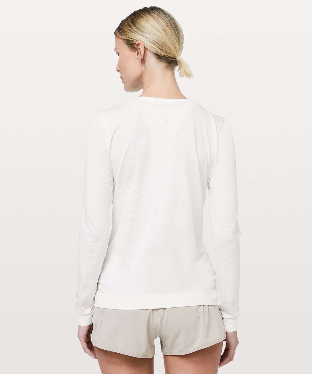 Lululemon Swiftly Tech Long Sleeve (Breeze) *Relaxed Fit - White / White