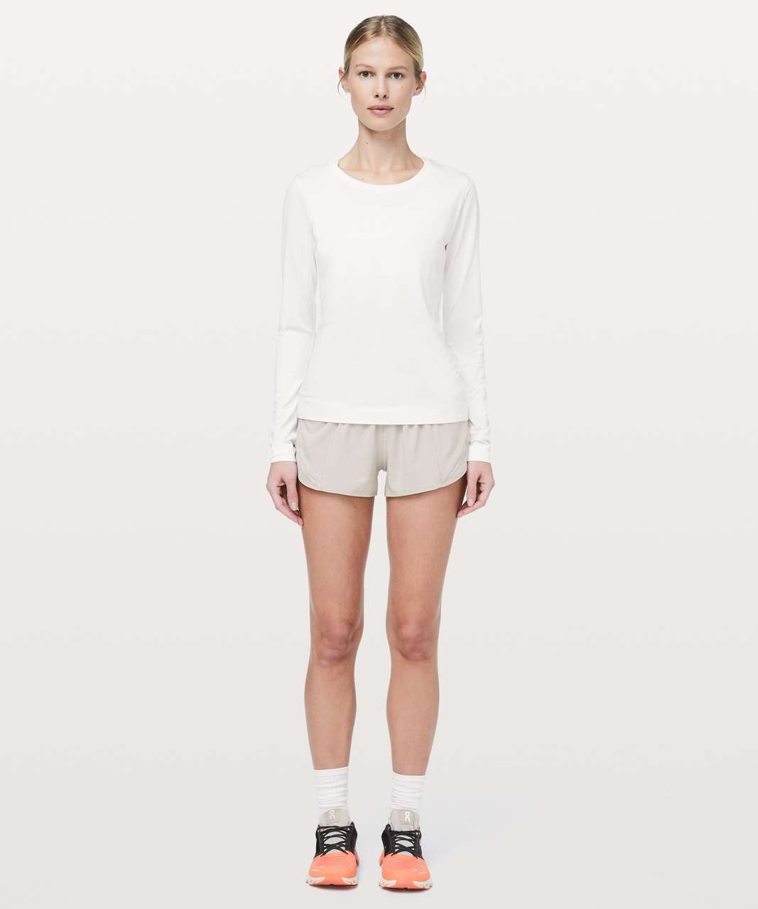Lululemon Swiftly Tech Long Sleeve (Breeze) *Relaxed Fit - White / White