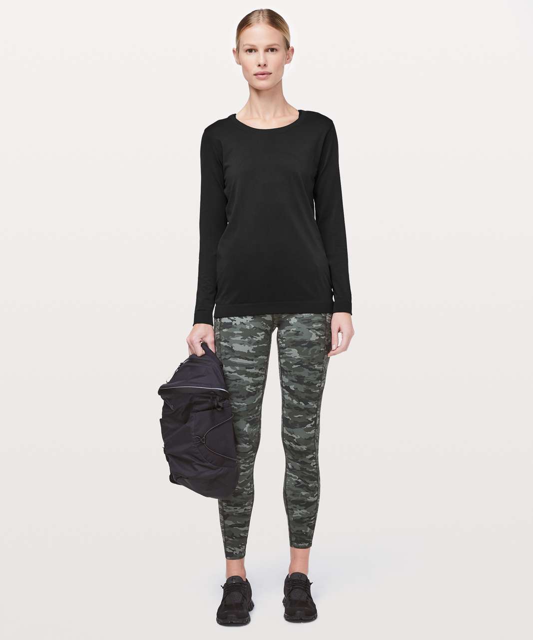 Lululemon Swiftly Tech Long Sleeve (Breeze) *Relaxed Fit - Black / Black (Second Release)
