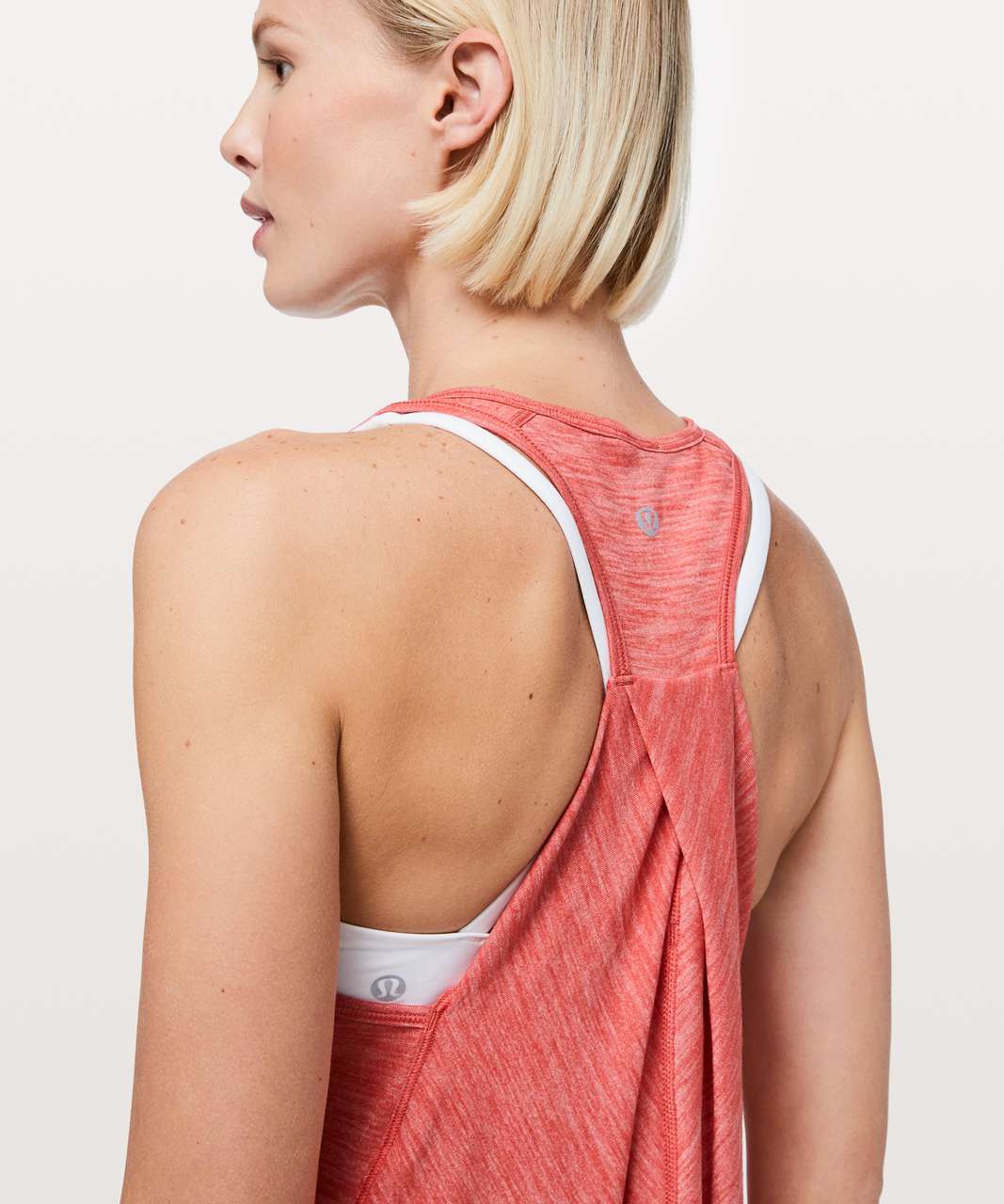 Lululemon Essential Tank - Heathered Poppy Coral