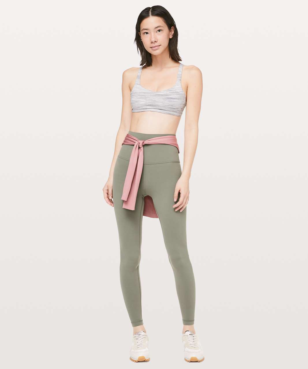 Lululemon Free To Be Zen Bra - Space Dye Camo White Silver Spoon