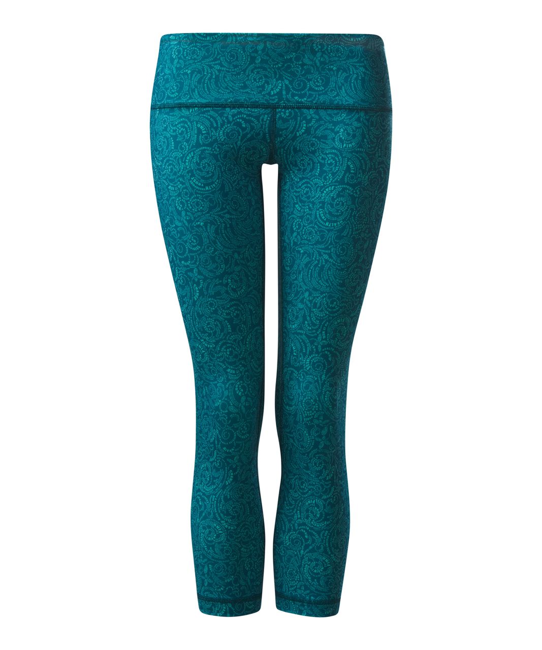 Lululemon Wunder Under Crop III - Foli Manifesto Bali Breeze Tofino Teal -  lulu fanatics