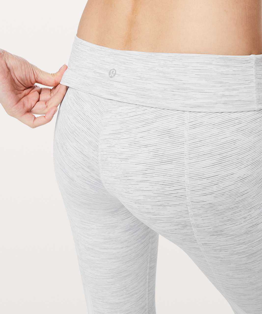 Lululemon Wunder Under Crop II *Roll Down Scallop Luxtreme 24" - Wee Are From Space Nimbus Battleship / Nimbus