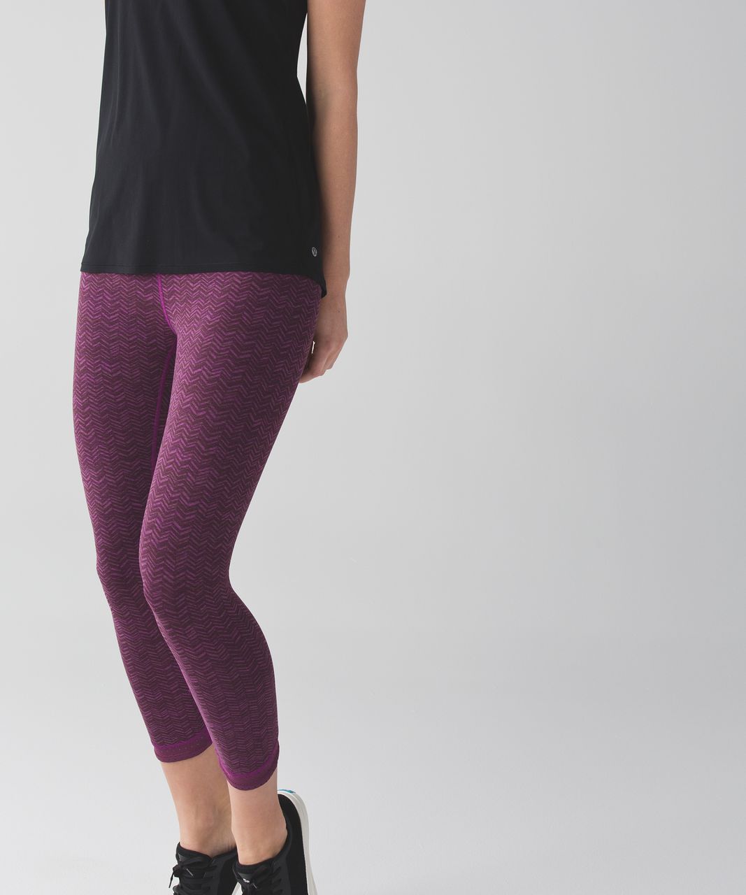 Lululemon Transcend Crop - Irregular Spacebone Regal Plum Red Grape / Red Grape