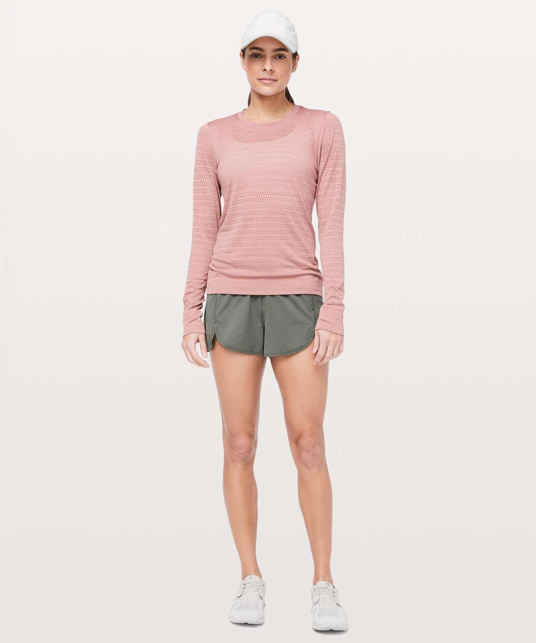 Lululemon Power Stride Short *2.5" - Grey Sage