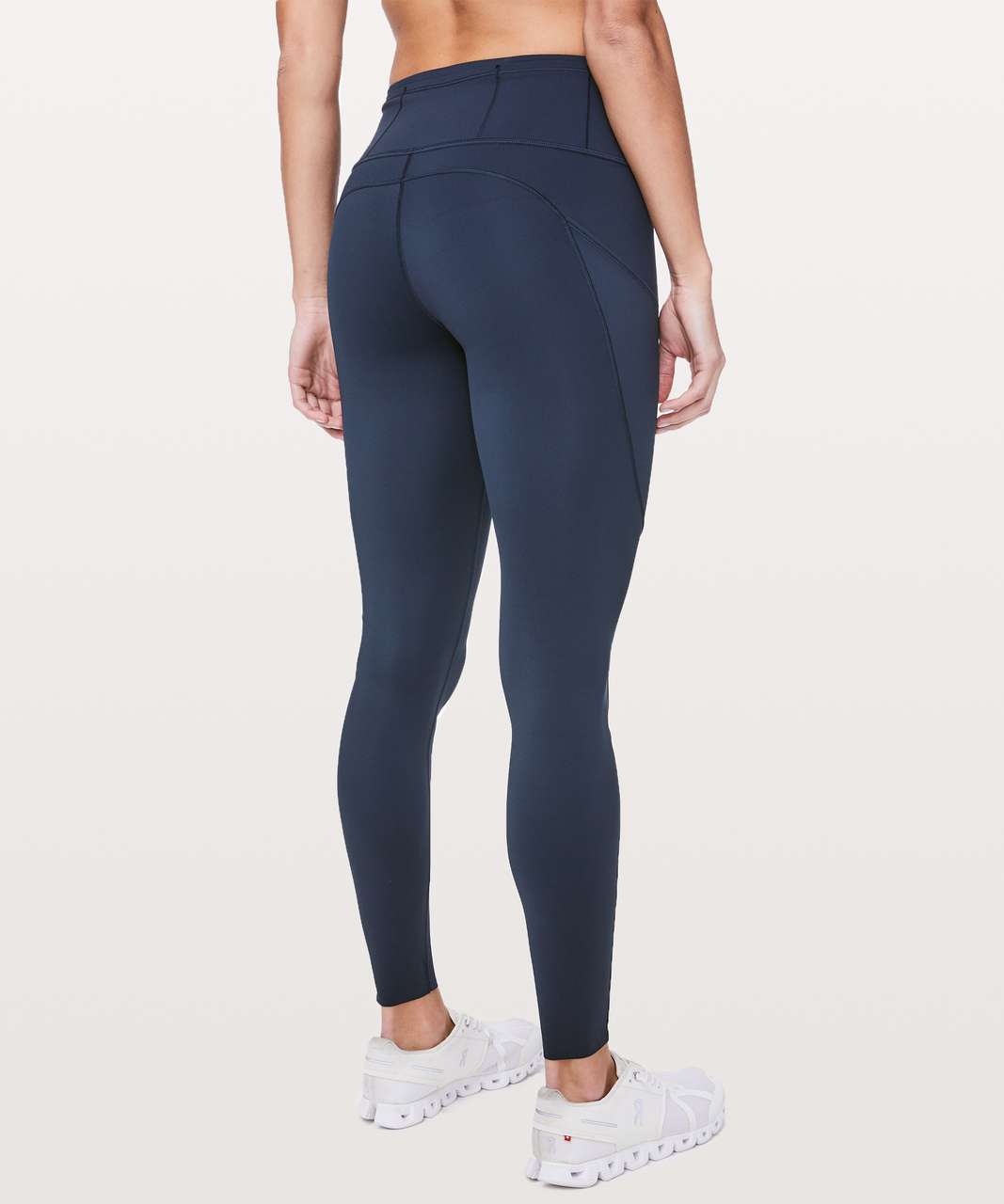 Lululemon Size 6 Fast Free Crop 19” True Navy Blue TRNV