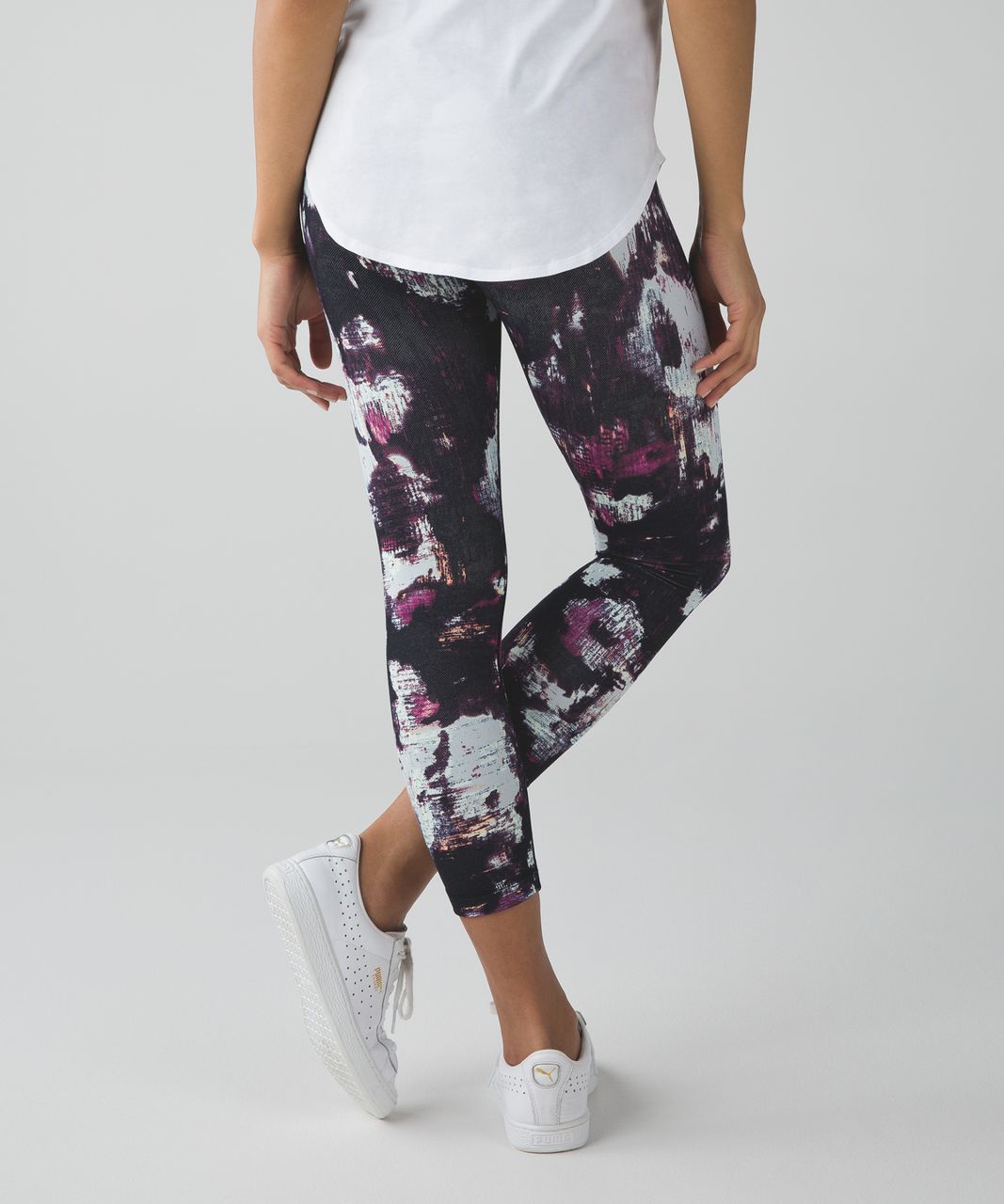 Buy Lululemon Wunder Under Crop III Luon Yoga Pants (Kara Blossom Floral,  8) at