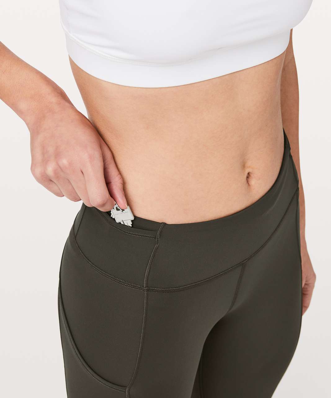 Lululemon Fast & Free Full Length Tight *Mid-Rise Non-Reflective 28 - Dark  Olive - lulu fanatics