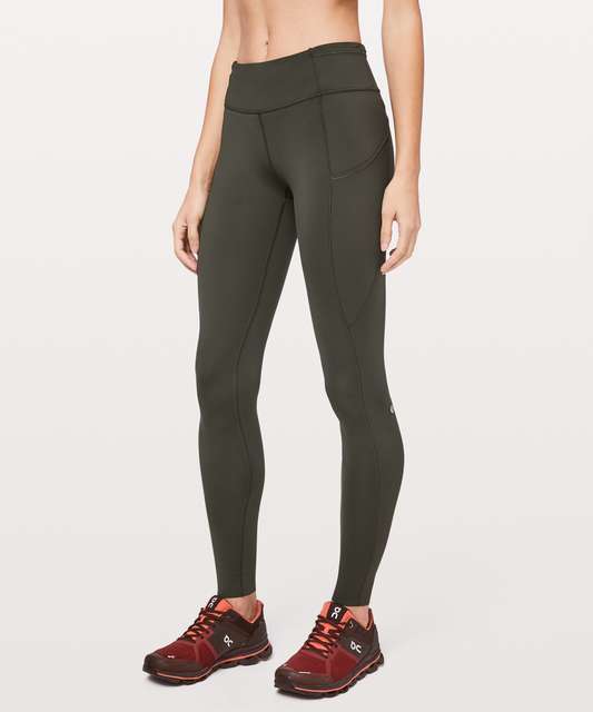 Lululemon Fast and Free High-Rise Tight 28 *Non-Reflective Suede