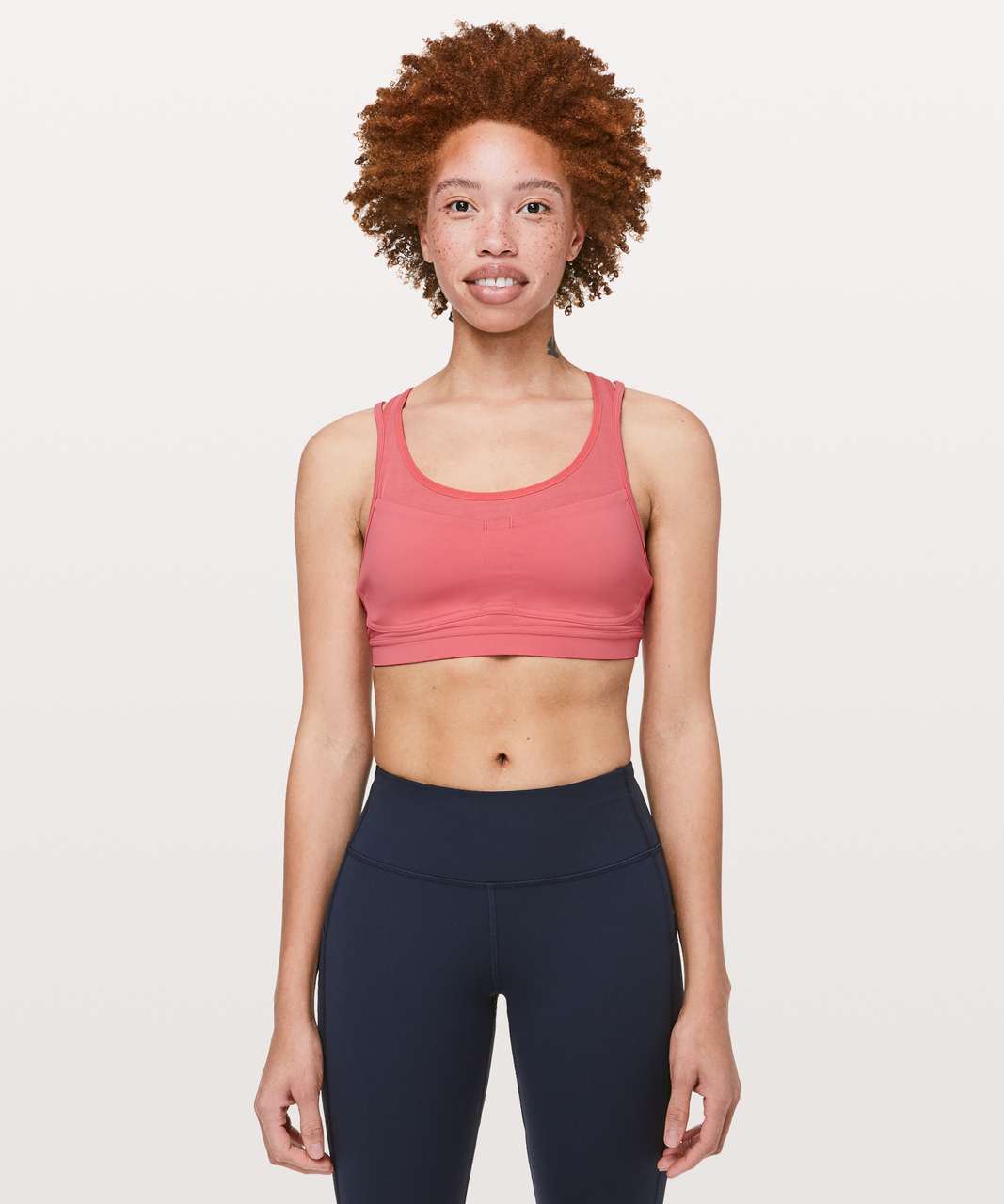 Lululemon Stash To Dash Bra - Blush Coral