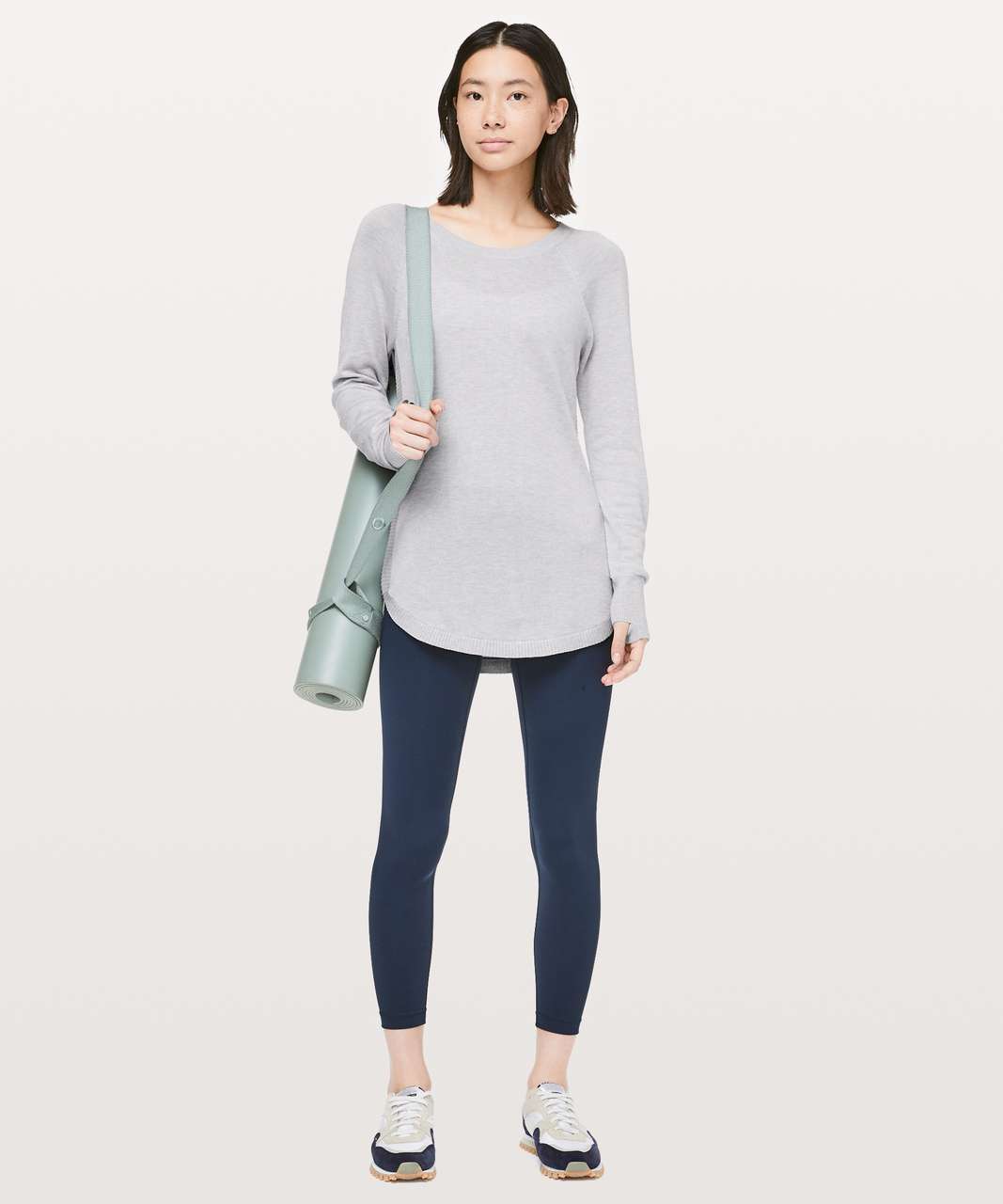 Lululemon Hello Aloe Pullover - Heathered Silverscreen / Heathered Silverscreen