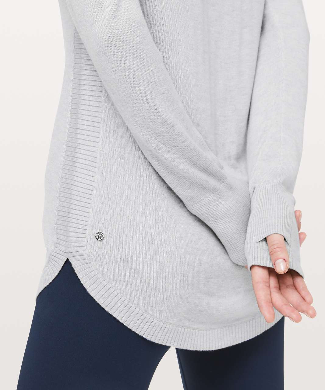 Lululemon Hello Aloe Pullover - Heathered Silverscreen / Heathered Silverscreen