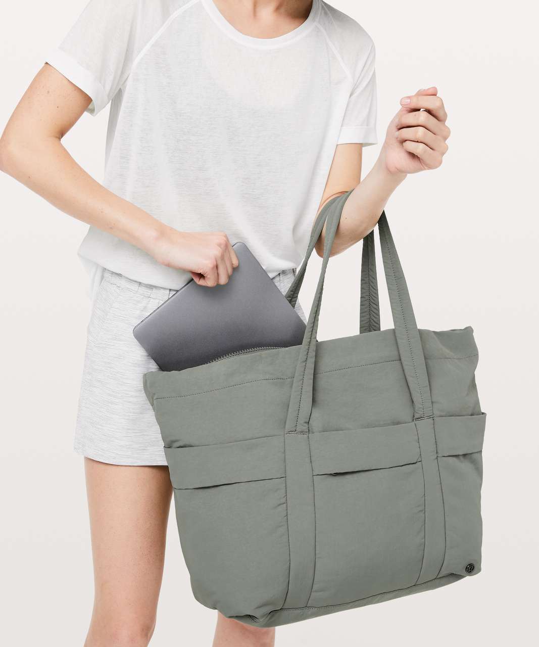 Lululemon On My Level Duffel *30L - Grey Sage - lulu fanatics