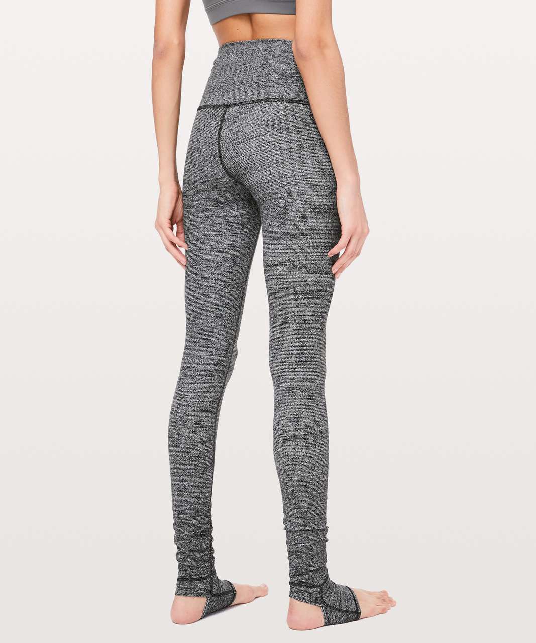 Lululemon Still Mind Tight *28" - Interlink Ice Grey Black