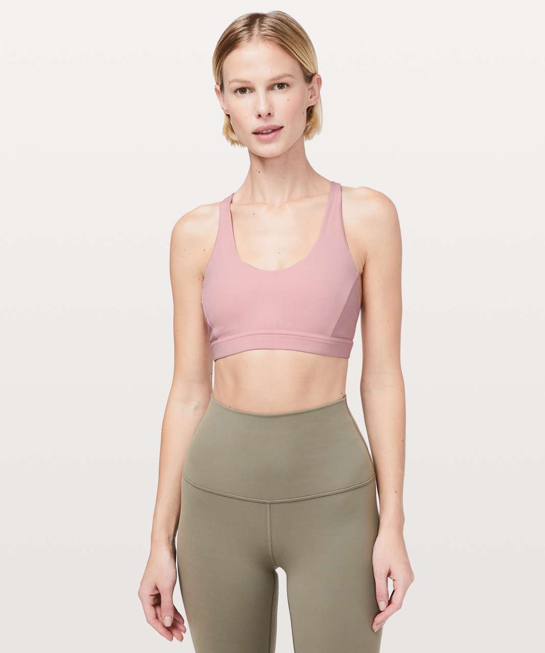 Lululemon Flow Freely Bra - Faint Coral - lulu fanatics