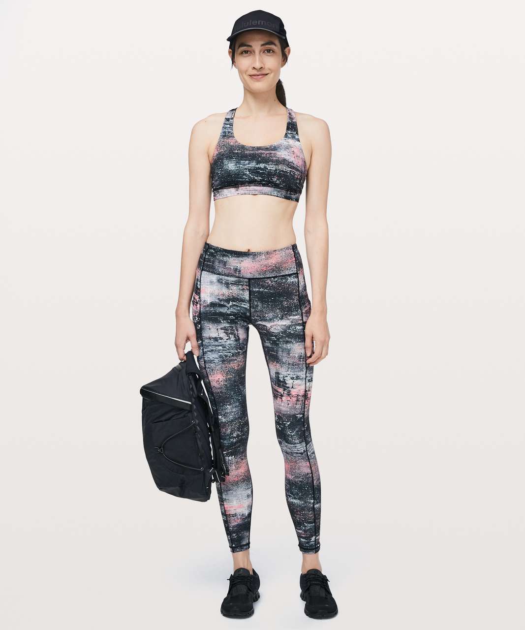 Lululemon Speed Up Tight *28" - Azurite Poppy Coral Multi