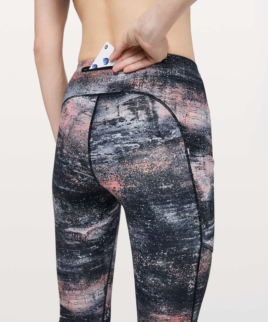 Lululemon Speed Up Tight *28" - Azurite Poppy Coral Multi