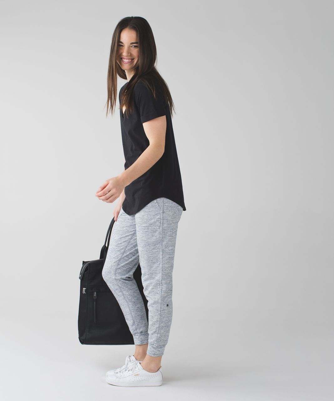 Lululemon Comfy As Sweat Pant - Heathered Space Dyed Gris - lulu fanatics