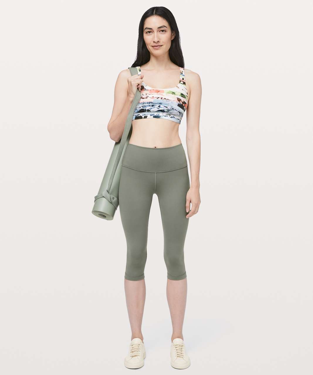 Lululemon Wunder Under High-Rise 1/2 Tight Full-On Luon 17" - Grey Sage